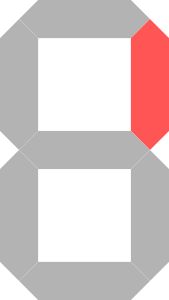 Vybraný segment vyznačený červeně.